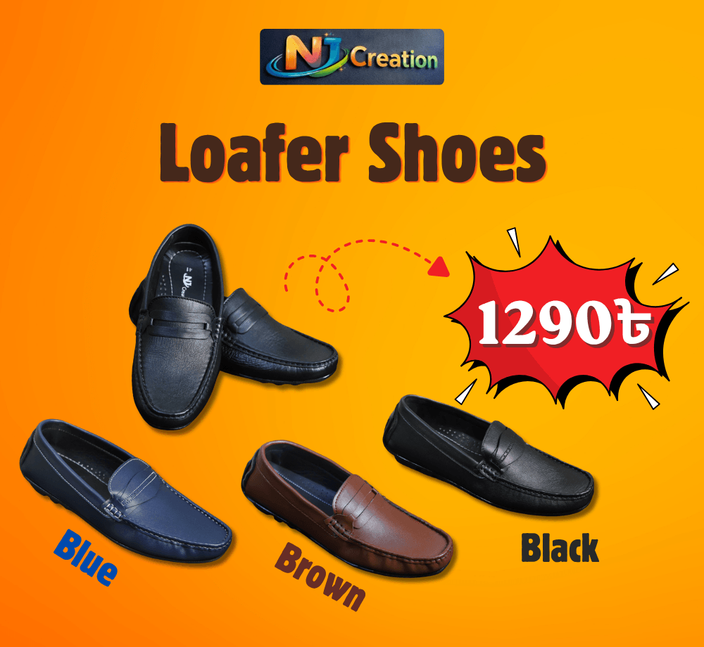 NJ Creation Loafer shoes banner2